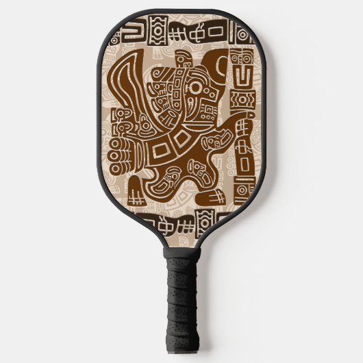 Aztec Eagle Warrior Tribal Oude kunst Pickleball Paddle (Voorkant)