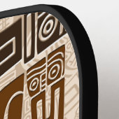 Aztec Eagle Warrior Tribal Oude kunst Pickleball Paddle (Links Detail)
