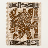 Aztec Eagle Warrior Tribal Oude kunst Planner (Voorkant)
