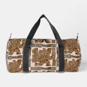 Aztec Eagle Warrior Tribal Oude kunst Plunjezak (Achterkant)