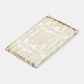 Aztec Eagle Warrior Tribal Oude kunst Post-it® Notes (Schuin)