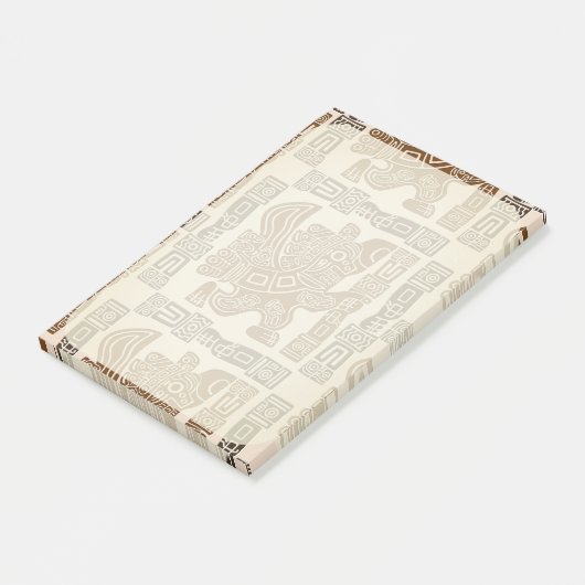 Aztec Eagle Warrior Tribal Oude kunst Post-it® Notes (Schuin)