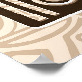 Aztec Eagle Warrior Tribal Oude kunst Poster (Hoek)