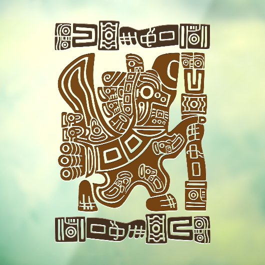Aztec Eagle Warrior Tribal Oude kunst Raamsticker (Vel 3)