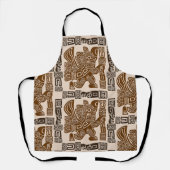 Aztec Eagle Warrior Tribal Oude kunst Schort (Voorkant)