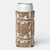 Aztec Eagle Warrior Tribal Oude kunst Seltzer Blikjeskoeler (Seltzer Voorkant)