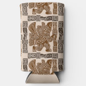 Aztec Eagle Warrior Tribal Oude kunst Seltzer Blikjeskoeler (Voorkant)