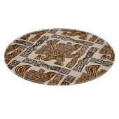 Aztec Eagle Warrior Tribal Oude kunst Snijplank (Hoek)