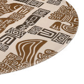 Aztec Eagle Warrior Tribal Oude kunst Snijplank (Hoek)