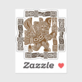 Aztec Eagle Warrior Tribal Oude kunst Sticker (Vel)