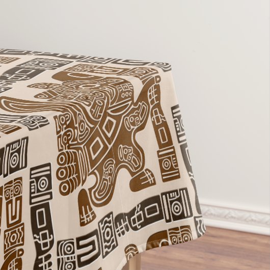 Aztec Eagle Warrior Tribal Oude kunst Tafelkleed (Voorbeeld)