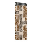 Aztec Eagle Warrior Tribal Oude kunst Thermosbeker (Geroteerd rechts)