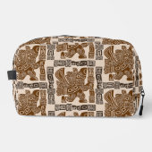 Aztec Eagle Warrior Tribal Oude kunst Toilettasje (Voorkant)