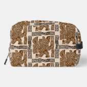 Aztec Eagle Warrior Tribal Oude kunst Toilettasje (Achterkant)