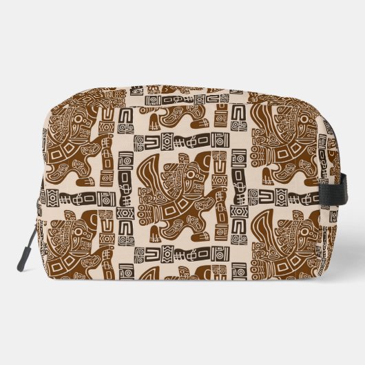 Aztec Eagle Warrior Tribal Oude kunst Toilettasje (Achterkant)