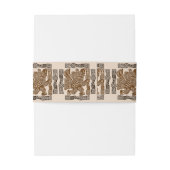 Aztec Eagle Warrior Tribal Oude kunst Uitnodigingen Wikkel (Achterkant Voorbeeld)