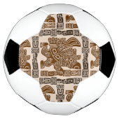 Aztec Eagle Warrior Tribal Oude kunst Voetbal (Gedraaid)