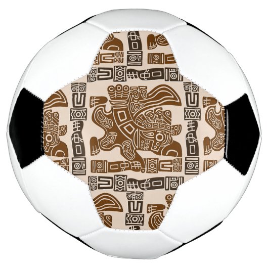 Aztec Eagle Warrior Tribal Oude kunst Voetbal (Gedraaid)