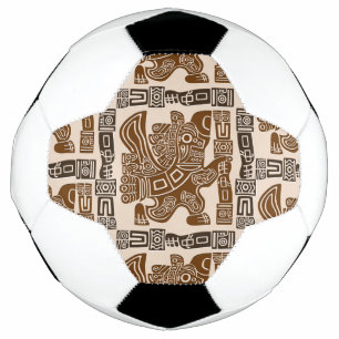 Aztec Eagle Warrior Tribal Oude kunst Voetbal