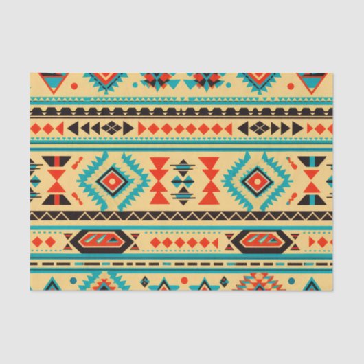 Aztec Elegance geometrisch ontkoppelpapier Tissuepapier (Voorkant)