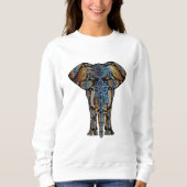 Aztec Elephant Women's Sweatshirt (Voorkant)