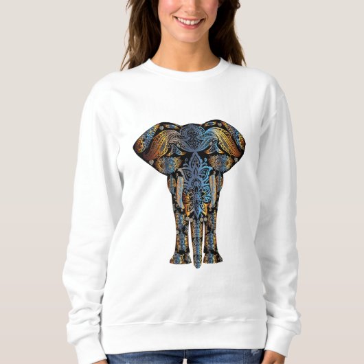 Aztec Elephant Women's Sweatshirt (Voorkant)
