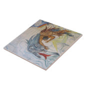 Aztec en Dragon Tegeltje (Zijkant)