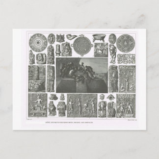 Aztec en Mayan rites, figuren en artefacten Briefkaart