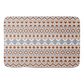 Aztec Essence Horizontale PTN II Roest Blue Cream Badmat (Voorkant)
