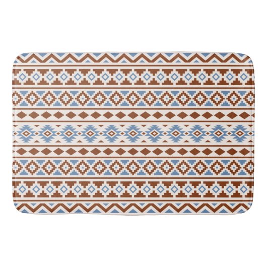 Aztec Essence Horizontale PTN II Roest Blue Cream Badmat (Voorkant)