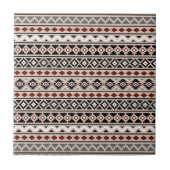 Aztec Essence II Ptn Black White Grey Sand Tegeltje (Voorkant)