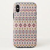 Aztec Essence II PTN Red Blue Gold Cream Case-Mate iPhone Case (Achterkant)