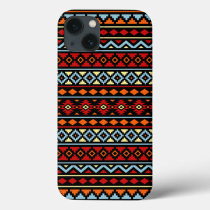 Aztec Essence II PTN rood blauw Sinaasappel geel z Case-Mate iPhone Case