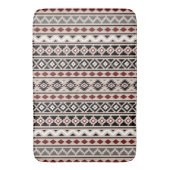 Aztec Essence II Ptn (V) Zwart Wit Grijs Rood Zand Badmat (Voorkant Verticaal)