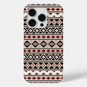 Aztec Essence II PTN Zwart Wit Grijs Rood Zand iPhone 15 Pro Case