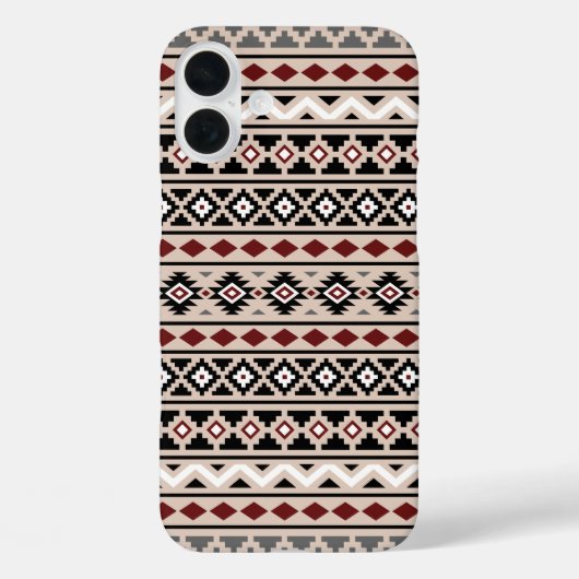 Aztec Essence II PTN Zwart Wit Grijs Rood Zand Case-Mate iPhone Case (Achterkant)