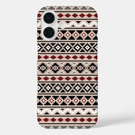 Aztec Essence II PTN Zwart Wit Grijs Rood Zand Case-Mate iPhone Case (Achterkant)