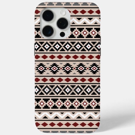 Aztec Essence II PTN Zwart Wit Grijs Rood Zand Case-Mate iPhone Case (Achterkant)