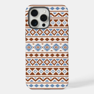 Aztec Essence Patroon II Roest Blauw Crème iPhone 15 Pro Max Case
