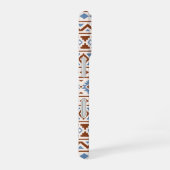 Aztec Essence Pattern II Rust Blue Cream iPhone 16 Hoesje (Rechterkant)