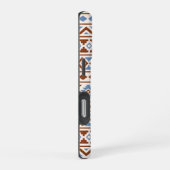 Aztec Essence Pattern II Rust Blue Cream iPhone Hoesje (Rechterkant)