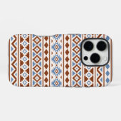 Aztec Essence Pattern II Rust Blue Cream iPhone Hoesje (Achterkant horizontaal)