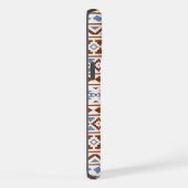 Aztec Essence Pattern II Rust Blue Cream iPhone Hoesje (Rechterkant)