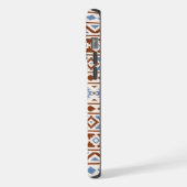 Aztec Essence Pattern II Rust Blue Cream iPhone Hoesje (Linkerkant)