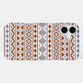 Aztec Essence Pattern II Rust Blue Cream iPhone Hoesje (Achterkant horizontaal)
