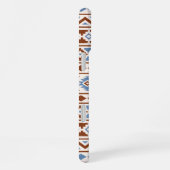 Aztec Essence Pattern II Rust Blue Cream iPhone Hoesje (Rechterkant)