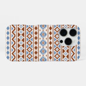 Aztec Essence Pattern II Rust Blue Cream iPhone Hoesje (Achterkant horizontaal)