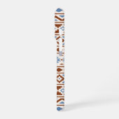 Aztec Essence Pattern II Rust Blue Cream iPhone Hoesje (Linkerkant)