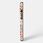 Aztec Essence Pattern II Rust Blue Cream iPhone Hoesje (Linkerkant)