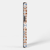 Aztec Essence Pattern II Rust Blue Cream iPhone Hoesje (Rechterkant)